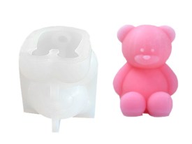 Molde silicona osito manos al costado grande